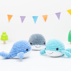 No sew whale amigurumi by Diminu