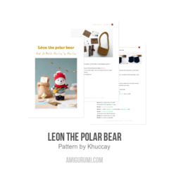 Leon the polar bear amigurumi pattern by Khuc Cay