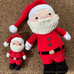 Santa Claus and his sack amigurumi pattern by Khuc Cay