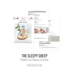 The Sleepy Sheep amigurumi pattern by Elisas Crochet