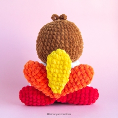 Pecan the Turkey amigurumi by Lemon Yarn Creations