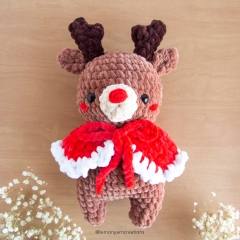 Rudy the Reindeer amigurumi pattern by Lemon Yarn Creations