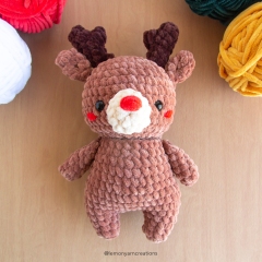 Rudy the Reindeer amigurumi by Lemon Yarn Creations