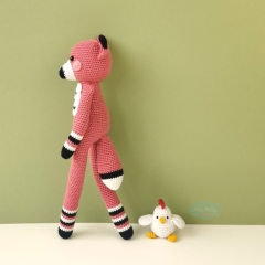 Long Leg Fox Feline amigurumi by Mrs Milly