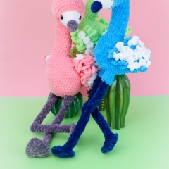 Alice the No Sew Flamingo amigurumi pattern by Lex in Stitches