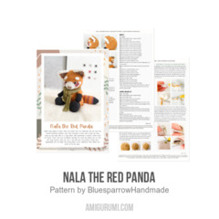 Nala the Red Panda amigurumi pattern by Bluesparrow Handmade