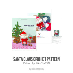 Santa Claus Crochet Pattern amigurumi pattern by RikaCraftVN