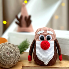 Gnome Rudolph amigurumi pattern by Mommy Patterns