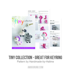 Tiny collection - great for keyring amigurumi pattern by Handmade by Halime