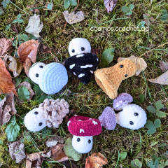 Mycologist set amigurumi pattern by Cosmos.crochet.qc