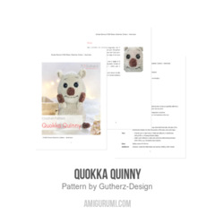 Quokka Quinny amigurumi pattern by Gutherz Design