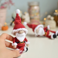 Gnome Santa, Elf and reindeer amigurumi by O Recuncho de Jei