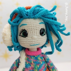 Doll Skye and little Pin-pin amigurumi pattern by Iryna Zubova