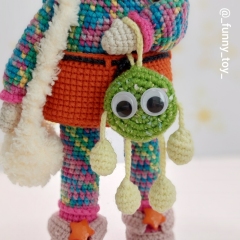 Doll Skye and little Pin-pin amigurumi pattern by Iryna Zubova