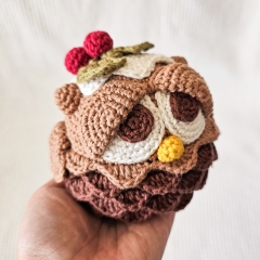 Pudding the Owl amigurumi pattern by EMI Creations by Chloe