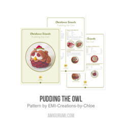 Pudding the Owl amigurumi pattern by EMI Creations by Chloe