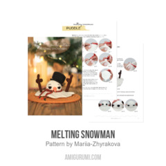 Melting Snowman amigurumi pattern by Mariia Zhyrakova