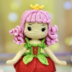 Rosie the Rose Doll amigurumi pattern by LovenikaDesign