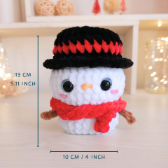 No-sew Snowman & Reindeer  amigurumi by Hugurumitoys