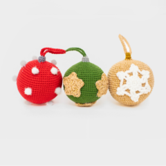 No-Sew Christmas Ornament Set amigurumi by BlinkYarnCrafts