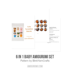 6 in 1 Baby Amigurumi Set amigurumi pattern by BlinkYarnCrafts