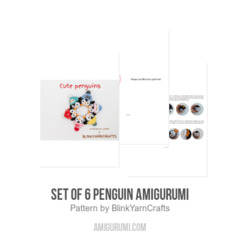 Set of 6 Penguin Amigurumi amigurumi pattern by BlinkYarnCrafts