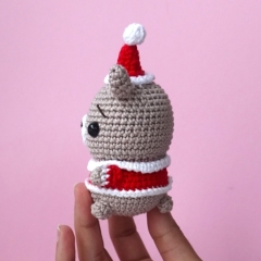 Berry the Christmas Bear amigurumi pattern by Amigurumi with Eli