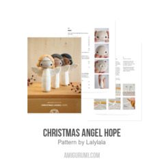 Christmas Angel Hope amigurumi pattern by Lalylala