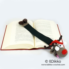 Rudolf the Reindeer Bookmark amigurumi pattern by IlDikko