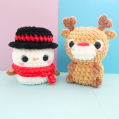 No-sew Snowman & Reindeer 