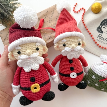 Cuddle Santa Claus amigurumi pattern by RNata