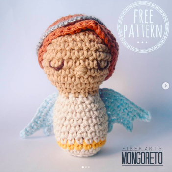 Angel Kokeshi amigurumi pattern