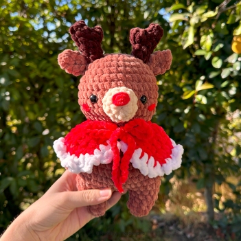 Rudy the Reindeer amigurumi pattern by Lemon Yarn Creations