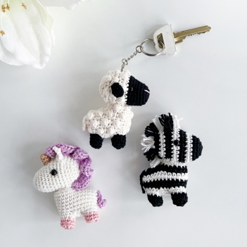 Tiny collection - great for keyring amigurumi pattern by Handmade by Halime