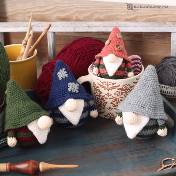 Beginner Gnome amigurumi pattern by Jen Hayes Creations