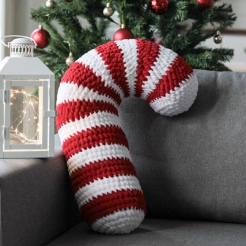 Pillow Candy Cane amigurumi pattern by Crocheniacs