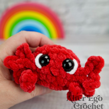 NO SEW Claude the Crab amigurumi pattern by Alter Ego Crochet