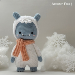 Cosmo, the Yeti amigurumi pattern by Amour Fou