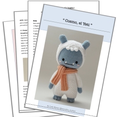 Cosmo, the Yeti amigurumi pattern by Amour Fou