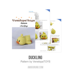 Duckling amigurumi pattern by VenelopaTOYS