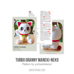 Turbo Granny Maneki-Neko amigurumi pattern by yorbashideout