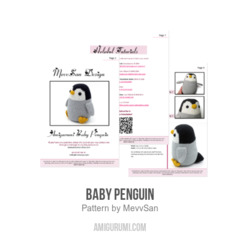 Baby Penguin amigurumi pattern by MevvSan