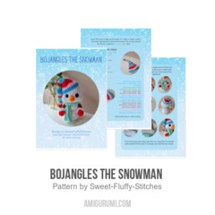 Bojangles the Snowman  amigurumi pattern by Sweet Fluffy Stitches