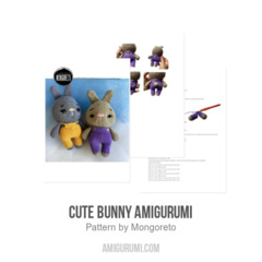 Cute Bunny Amigurumi amigurumi pattern by Mongoreto