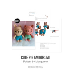 Cute Pig Amigurumi amigurumi pattern by Mongoreto