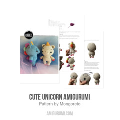 Cute Unicorn Amigurumi amigurumi pattern by Mongoreto