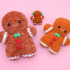 Gingerbread Cookies amigurumi pattern by Curiouspapaya