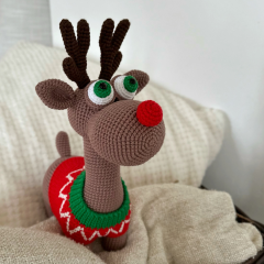 Reindeer Rudolph amigurumi pattern by Mommy Patterns