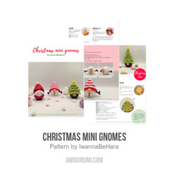 Christmas Mini Gnomes amigurumi pattern by IwannaBeHara