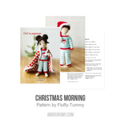 Christmas morning amigurumi pattern by Fluffy Tummy